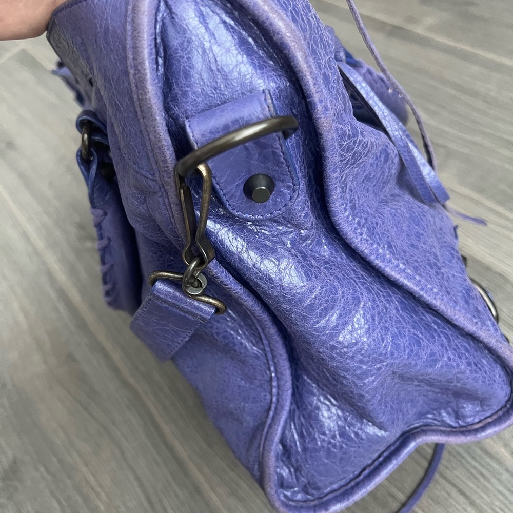 Balenciaga Purple Classic City Leather Satchel - Picture 5 of 5